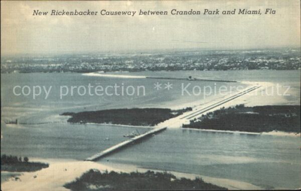 Miami Florida New Rickenbacker Causeway Crandon Park