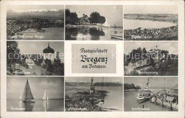 Bregenz Vorarlberg Bodensee Pfänderbahn Hafen