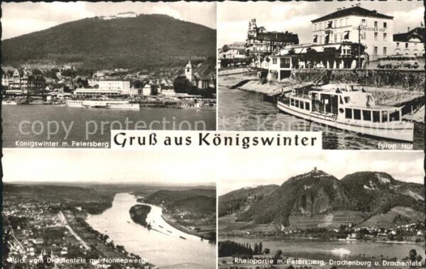 Koenigswinter mit Petersberg Nonnenwerth Drachenburg