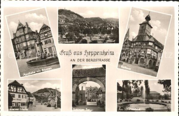 Heppenheim Bergstrasse Sickinger Tor Rathaus