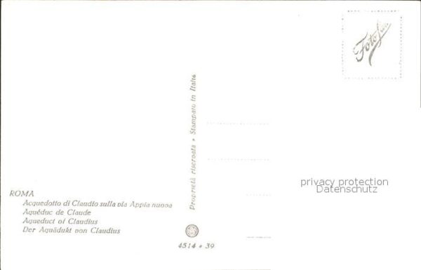Roma Rom Aquadukt von  Claudius – Bild 2
