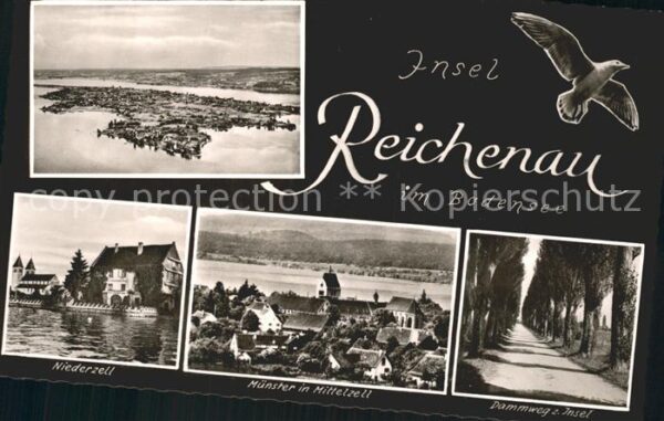 Insel Reichenau Fliegeraufnahme Niederzell Münster Mitt