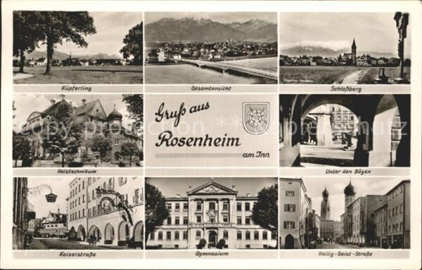 Rosenheim Bayern Schloßberg Küpferling Holztechnikum Hei