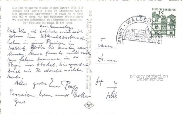 Edertal Fliegeraufnahme Edertalsperre – Bild 2