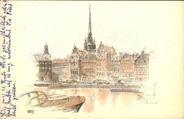 Stockholm Künstlerkarte Altstadt