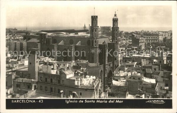Barcelona Cataluna Iglesai de Santa Maria del Mar