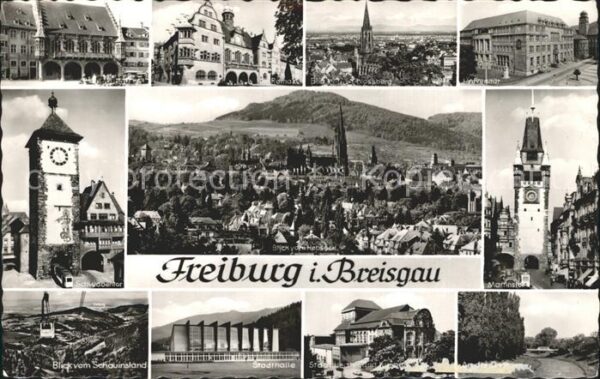 Freiburg Breisgau Schwabentor Fliegeraufnahme Universität
