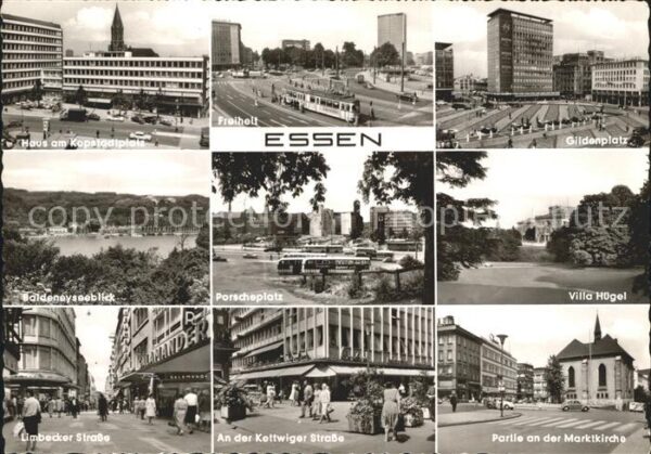 Essen Ruhr Gildenplatz Villa-Hügel Porscheplatz Li