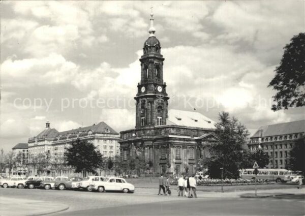 Dresden Altmarkt mit Kreuzkirche