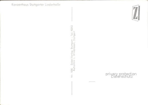 Stuttgart Konzerthaus Liederhalle – Bild 2
