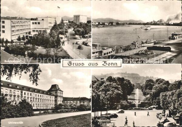 Bonn Rhein Rheinpromenade Kaiserplatz Universität