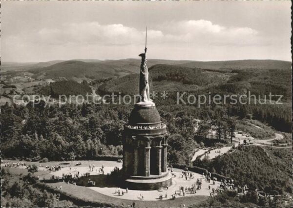 Hermannsdenkmal Fliegeraufnahme im Teutoburger Wald