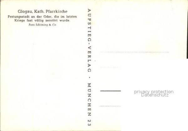 Glogau Niederschlesien Pfarrkirche – Bild 2