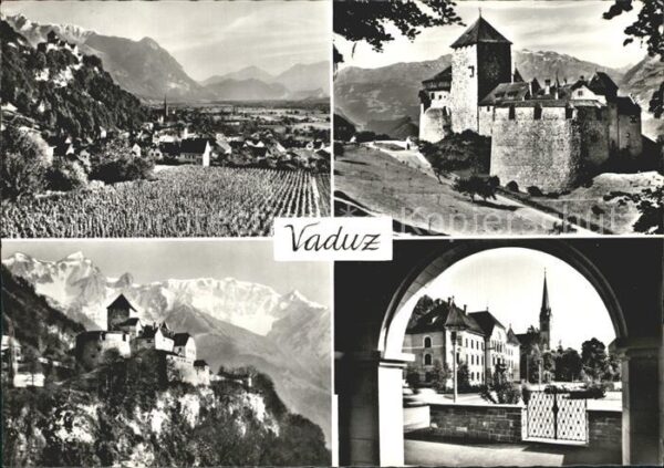 Vaduz Fürstentum Liechtenstein mit Schloss Fa