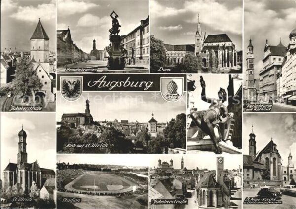 Augsburg Jakoberstrasse Herkulesbrunnen Perlacht