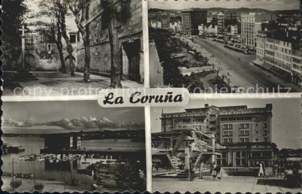 La Coruna Plazuela de Santa Barbara Avenida Real