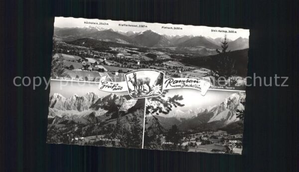 Ramsau Dachstein Steiermark Gesamtansicht mit Alpenpanorama Austria
