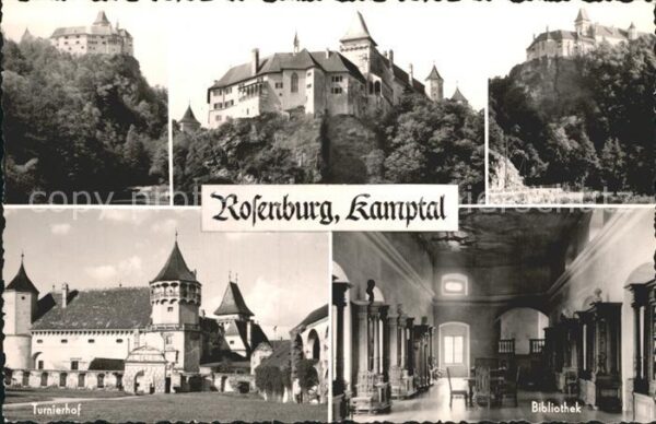 Rosenburg-Mold Burg Rosenburg Kamptal Turnierhof Bibli