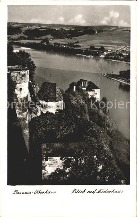 Passau Veste Oberhaus mit Blick auf Niederhaus