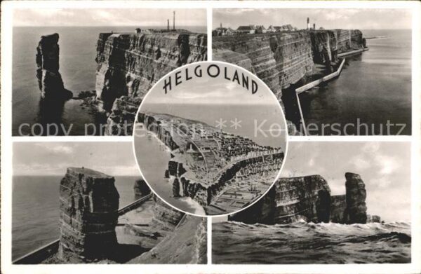 Insel Helgoland Teilansichten Lange Anne Felsen Flieger