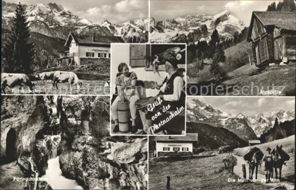 Partnachalm Berghütte Alpspitze Lastesel Alpenpanor