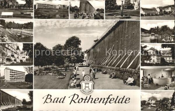 Bad Rothenfelde Teilansichten Kurhaus Schwimmbad Saline