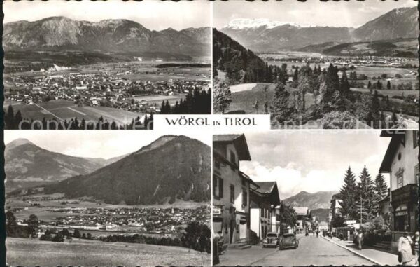 Woergl Tirol Gesamtansicht mit Alpenpanorama Ortspar