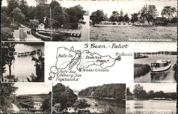 Malente-Gremsmuehlen 5 Seen Fahrt Anlegebrücke Langensee Die