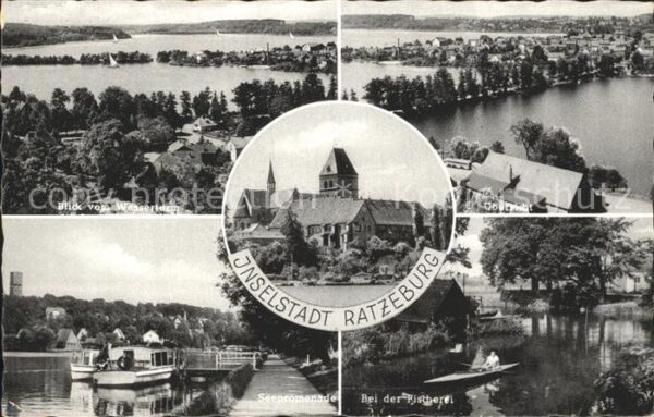 Ratzeburg Seepromenade Fischerei Kirche Inselstad