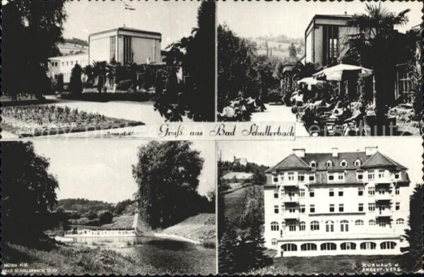 Bad Schallerbach Kurhaus Restaurant Partie am Fluss Wehr