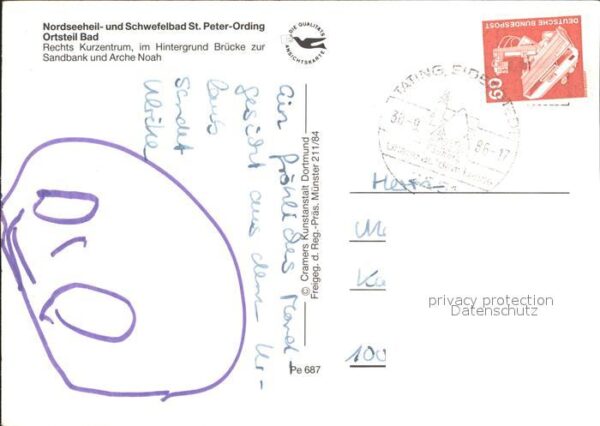 Bad St Peter-Ording Kurzentrum Brücke Sandbank Arche Noah N – Bild 2