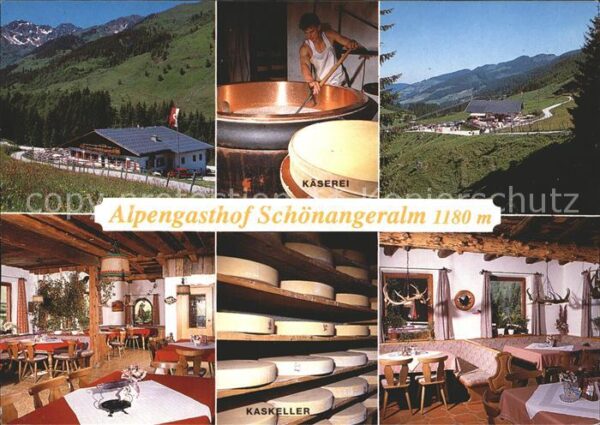 Auffach Alpengasthof Schönangeralm Käserei