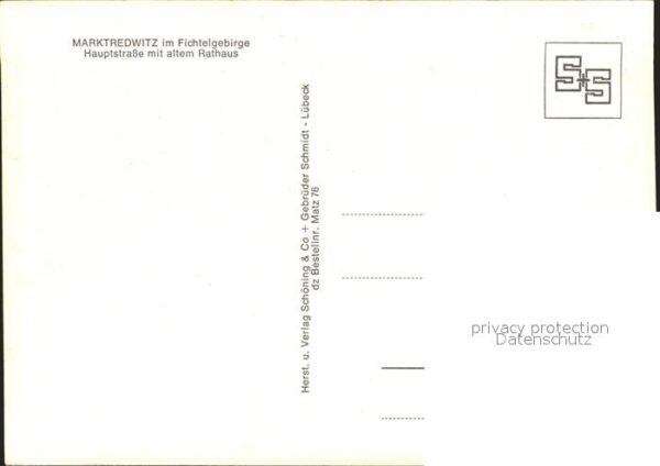 Marktredwitz Hauptstrasse mit altem Rathaus – Bild 2