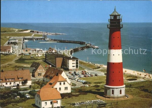 Hoernum Sylt Leuchtturm Hafen Nordseebad Fliegeraufn