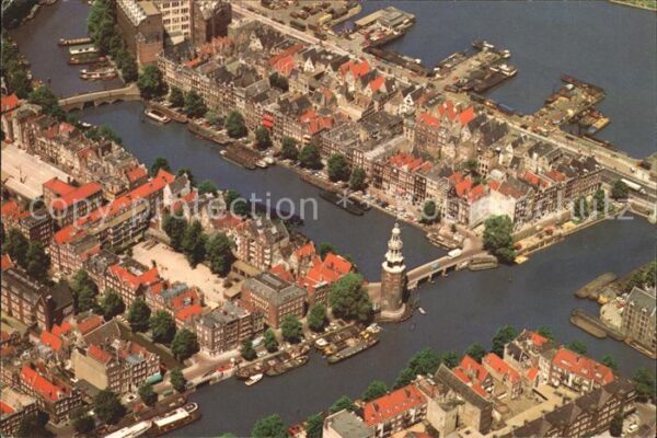 Amsterdam Niederlande Montelbaanturm und Umgebung Fliegeraufn