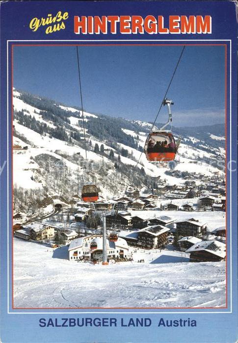 Hinterglemm Saalbach Zwölferkogel Gondelbahn Skizirkus Winte