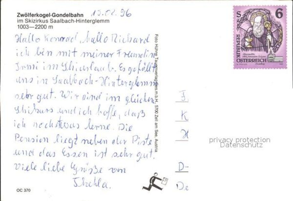 Hinterglemm Saalbach Zwölferkogel Gondelbahn Skizirkus Winte – Bild 2