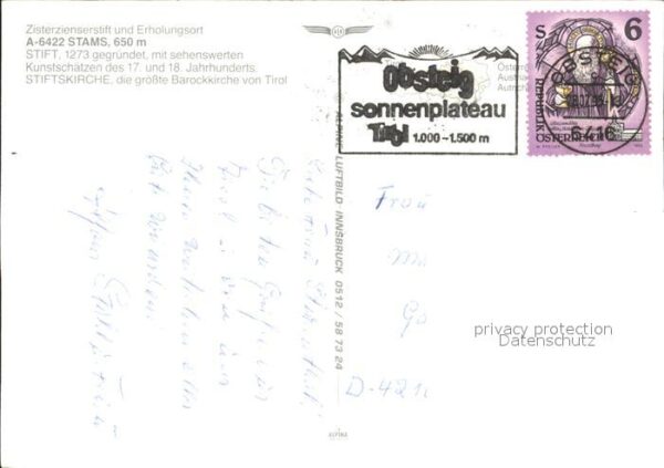 Stams Zisterzienserstift 13. Jhdt. Stiftskirc – Bild 2