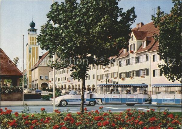Freudenstadt Marktplatz Rathaus Kurbähnle Heilklimat