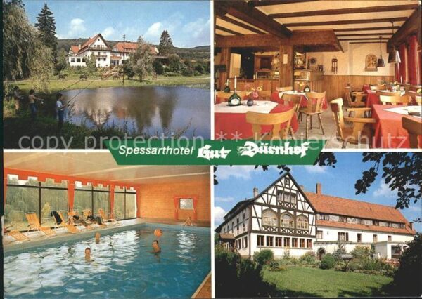 Rieneck Spessarthotel Gut Dürnhof Hallenbad Ang
