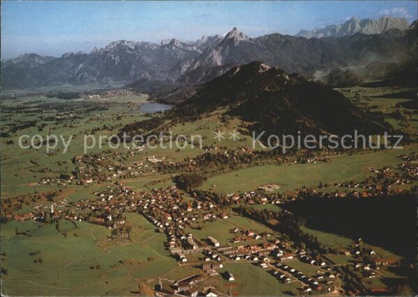 Pfronten Alpenpanorama Fliegeraufnahme
