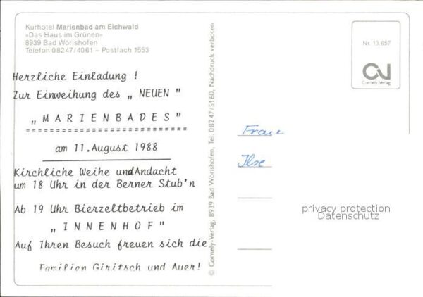 Bad Woerishofen Kurhotel Marienbad am Eichwald Flaggen – Bild 2