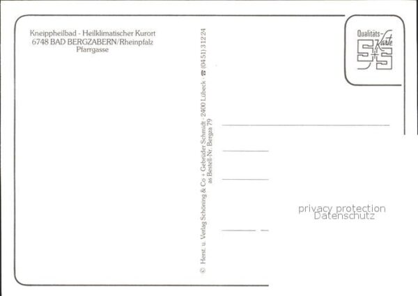 Bad Bergzabern Pfarrgasse Kirchturm Fachwerkhaus Kneip – Bild 2