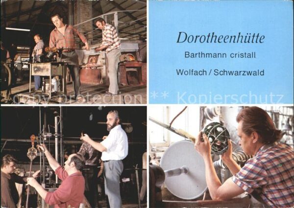 Wolfach Barthmann cristall Dorotheenhütte Glasm