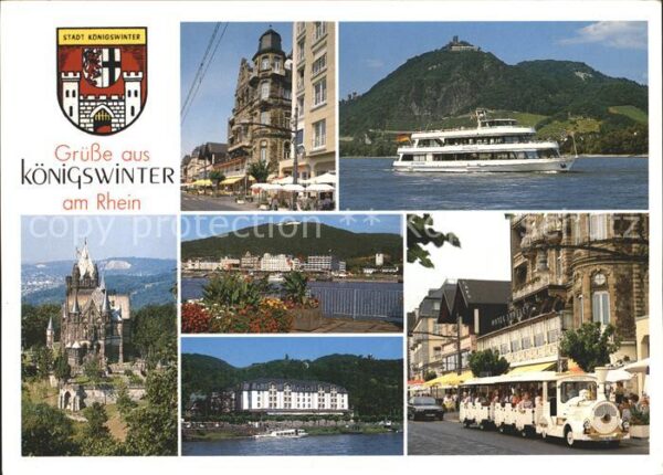 Koenigswinter Teilansichten Rhein Dampfer Touristenba