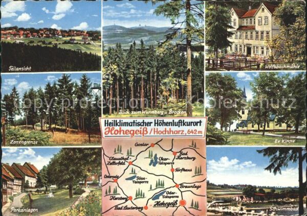 Hohegeiss Harz Panorama Zonengrenze Wald Parkanlage Wu