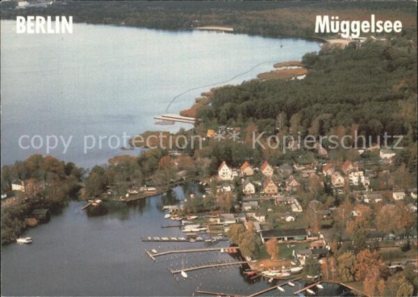 Mueggelsee Hafen Fliegeraufnahme