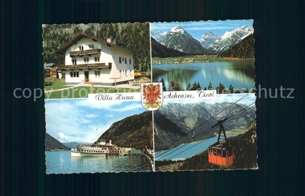 Pertisau Achensee Villa Haun Dampfer Anleger Kabinenbahn
