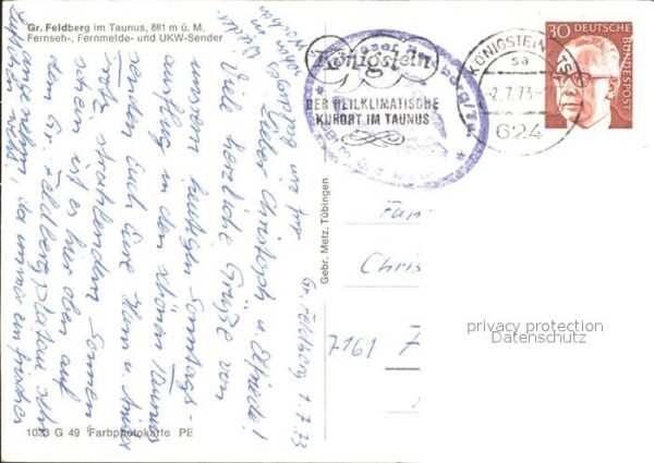 Feldberg Taunus Grosser Feldberg Fernsehturm UKW Sender – Bild 2