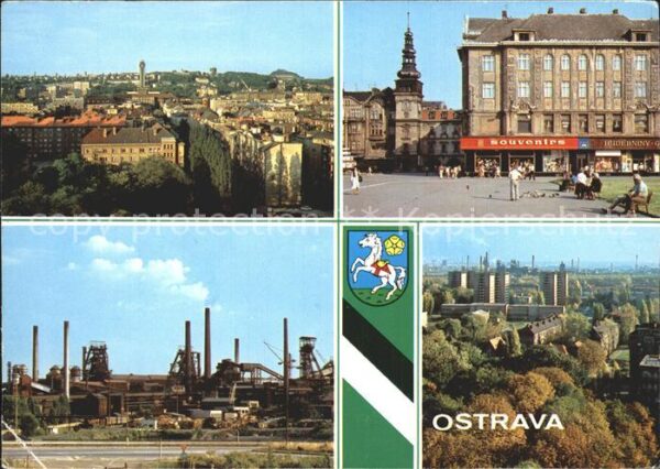 Ostrava Teilansicht Rathaus Marktplatz Hüttenwe